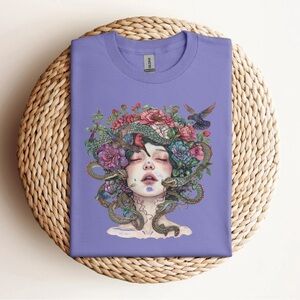 Medusa In Bloom T-Shirt